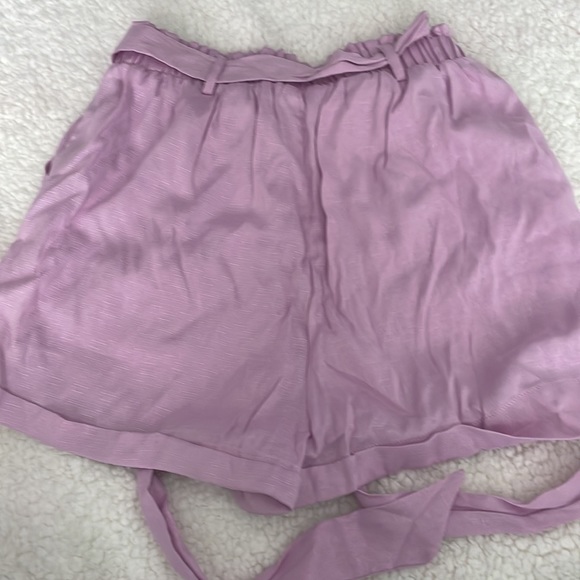 Purple paper bag shorts - Picture 2 of 2